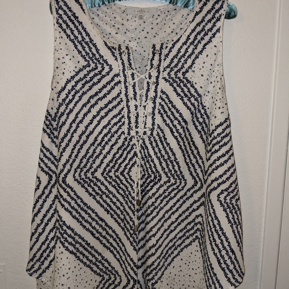 Plus size two layer top